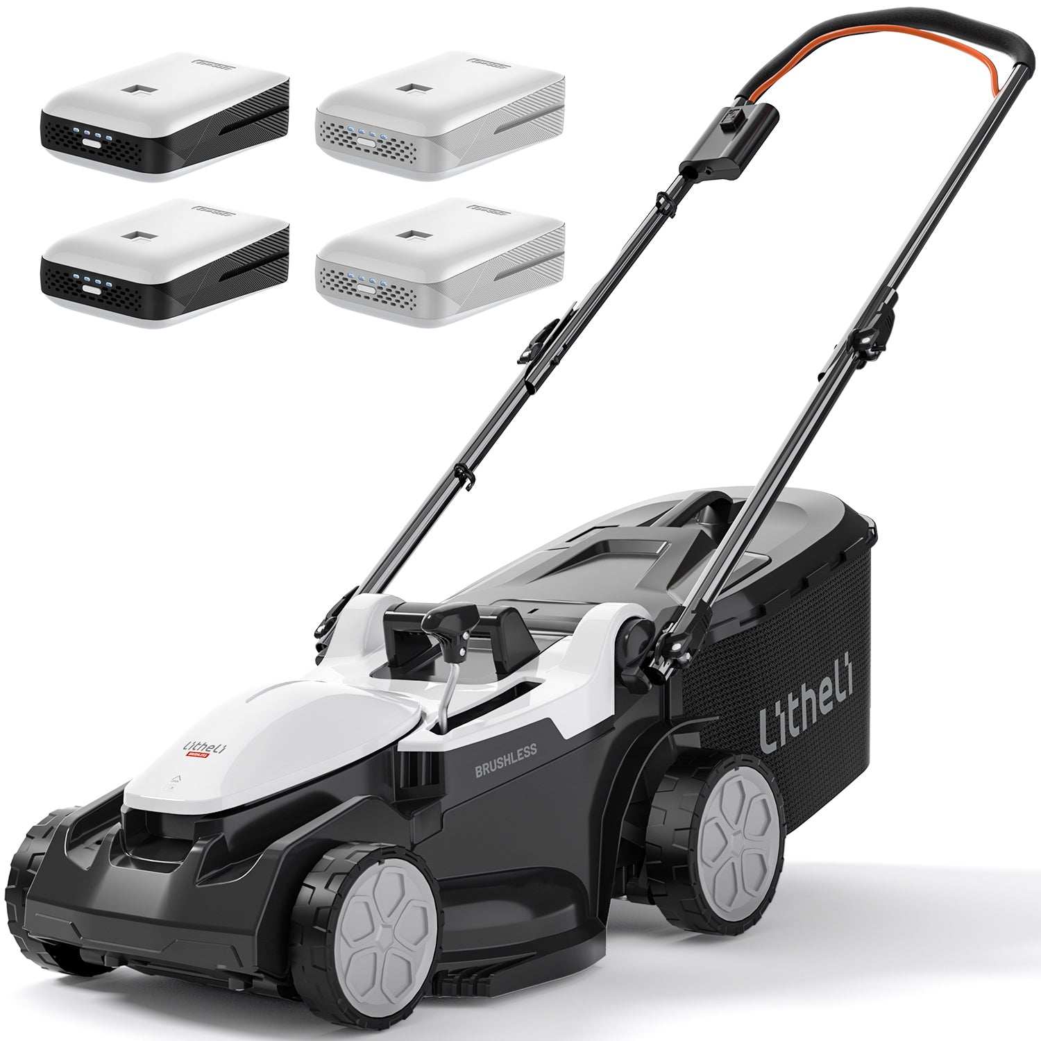 2025 Cortacésped inalámbrico U20 37 cm 2 × 20V con opciones de motor brushless o con escobillas y baterías de 4.0 Ah