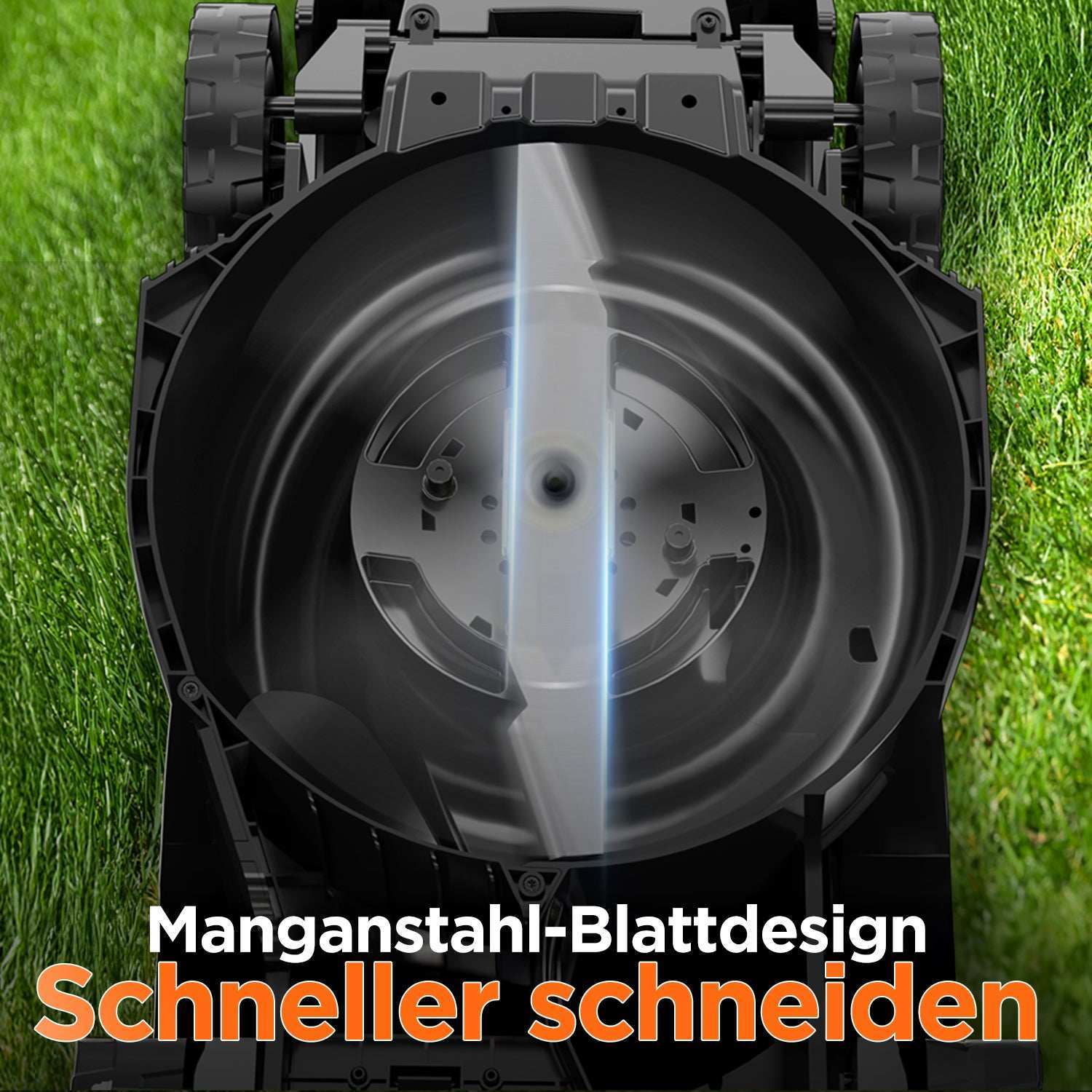 2025 Cortacésped inalámbrico U20 43 cm brushless | Incluye 2 × 4.0 Ah y 2 × 4.0 Ah SE baterías | Corte fácil hasta 1000 m²