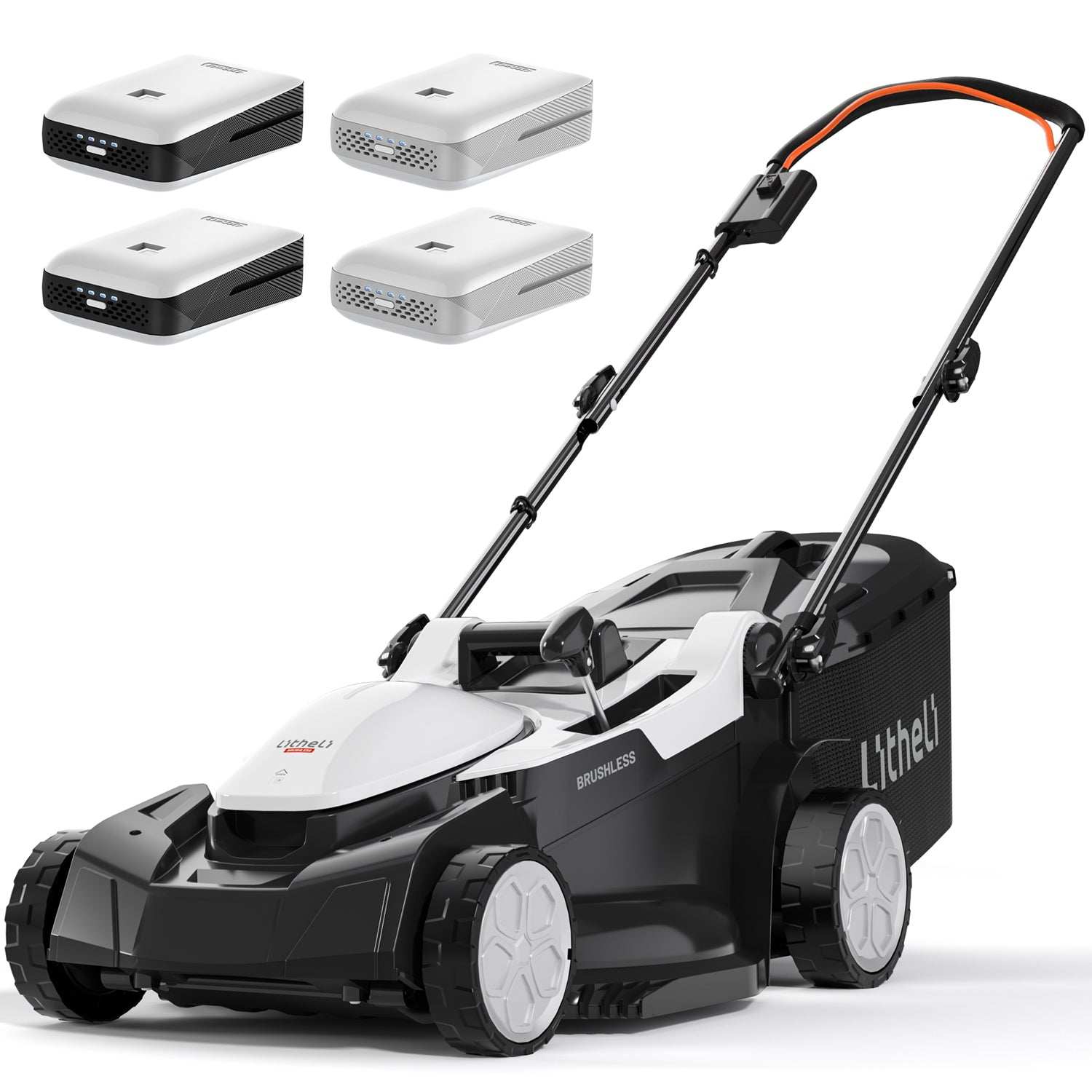2025 Cortacésped inalámbrico U20 43 cm brushless | Incluye 2 × 4.0 Ah y 2 × 4.0 Ah SE baterías | Corte fácil hasta 1000 m²