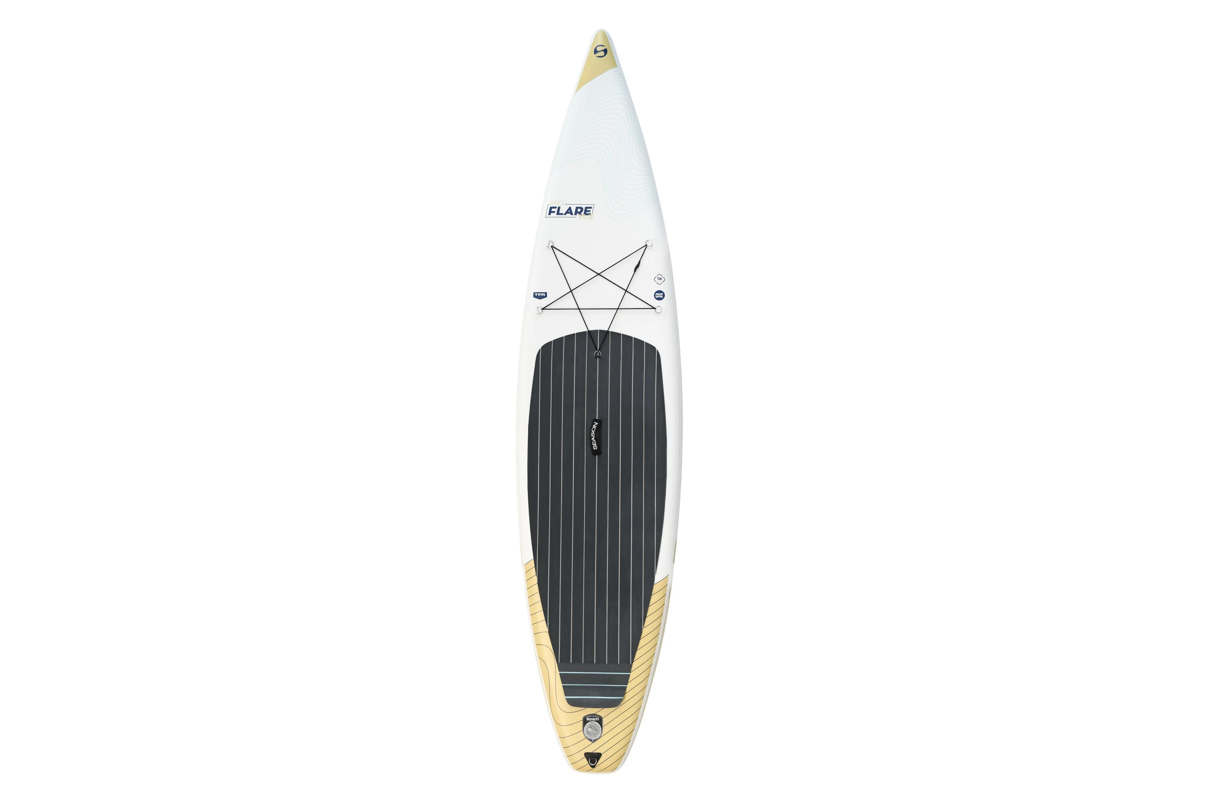 2025 Flare Pro 11.8 Tabla de SUP Allround Touring hinchable – Double Layer Fusion. con bomba. remo de fibra de vidrio y mochila con ruedas
