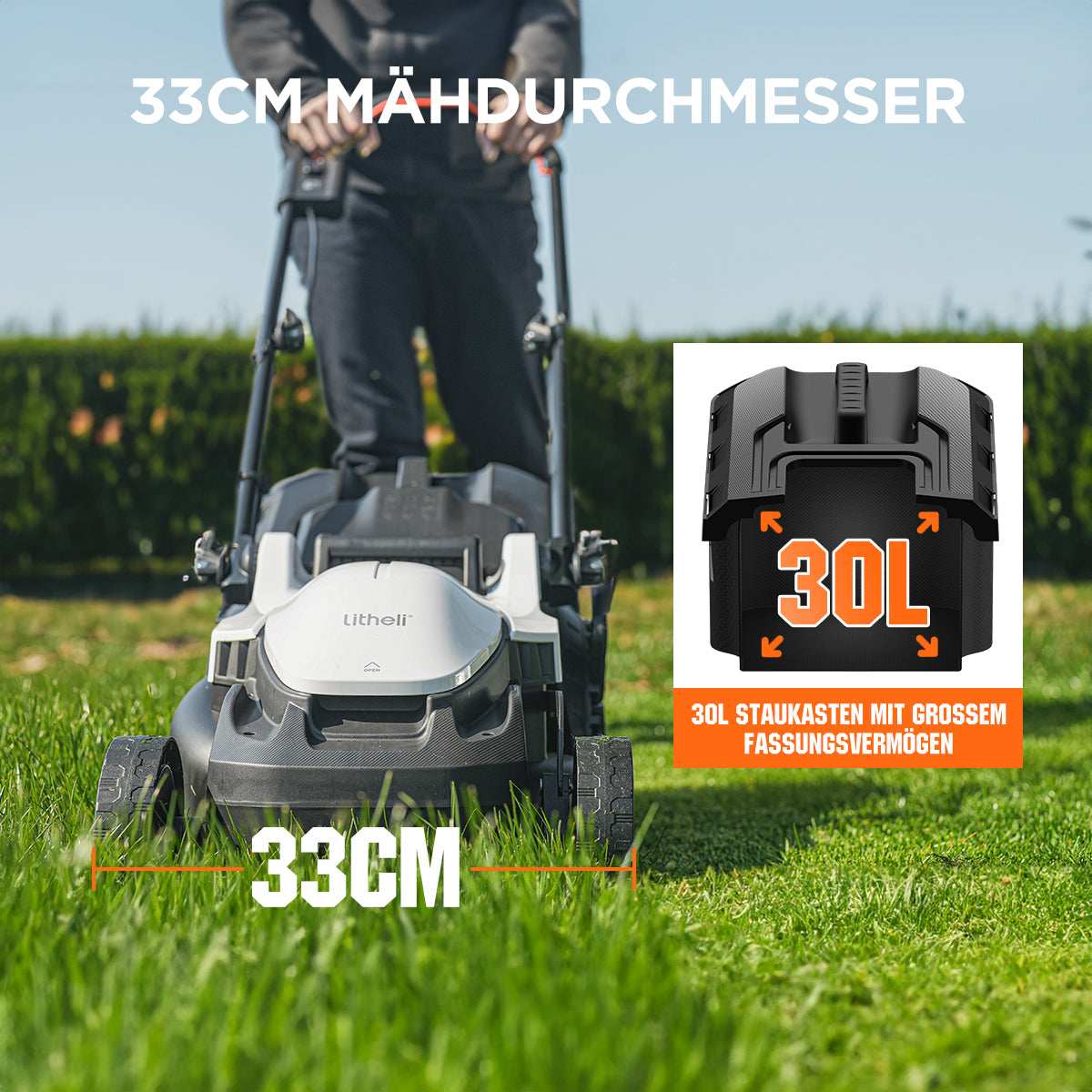 2025 Cortacésped inalámbrico Litheli U20 33 cm brushless (sin batería)