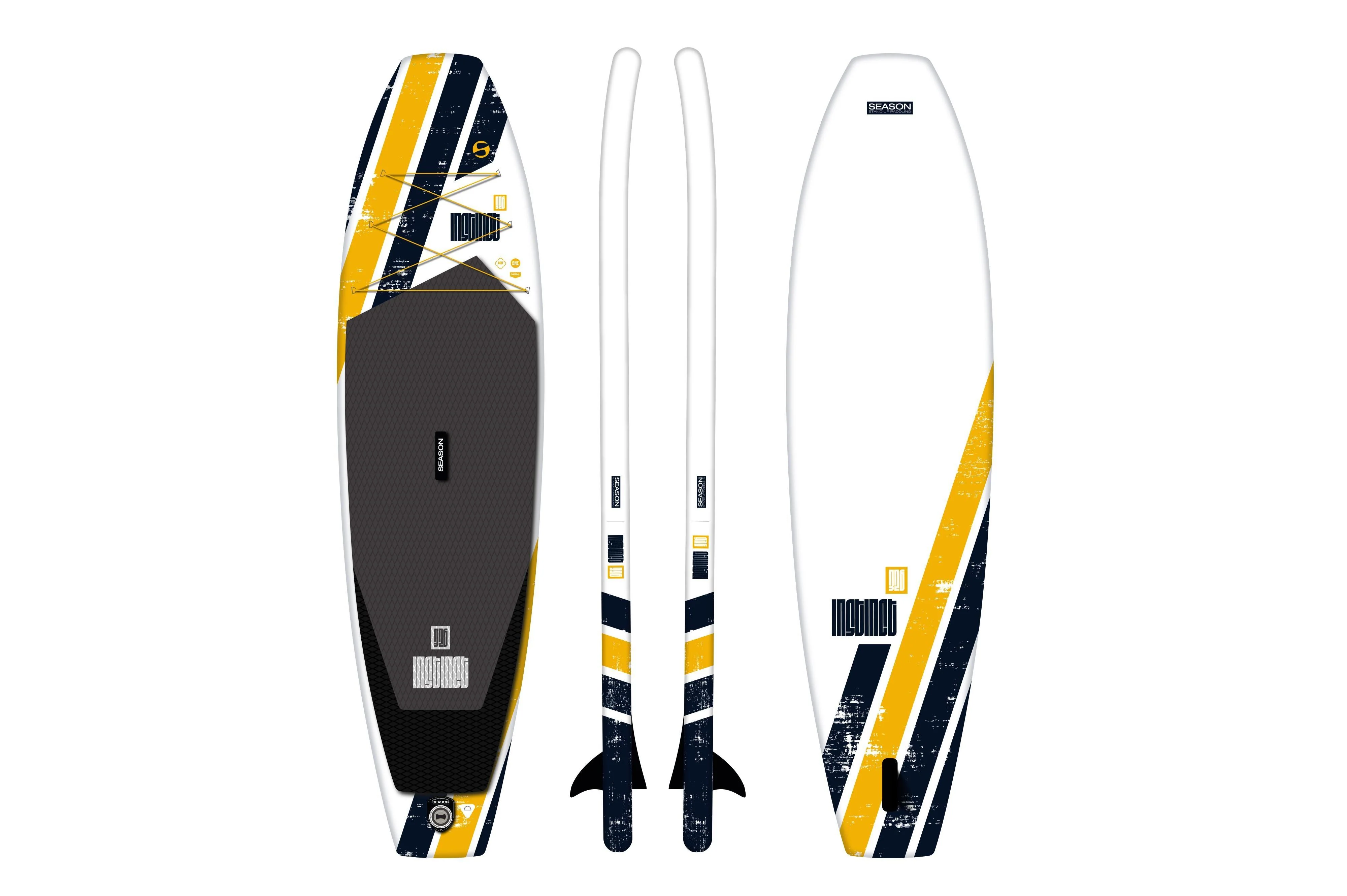 2025 Instinct 10.4 Tabla de SUP hinchable para aguas bravas – Double Layer Fusion. 4 aletas flexibles y aleta dura desmontable. ancho 88 cm