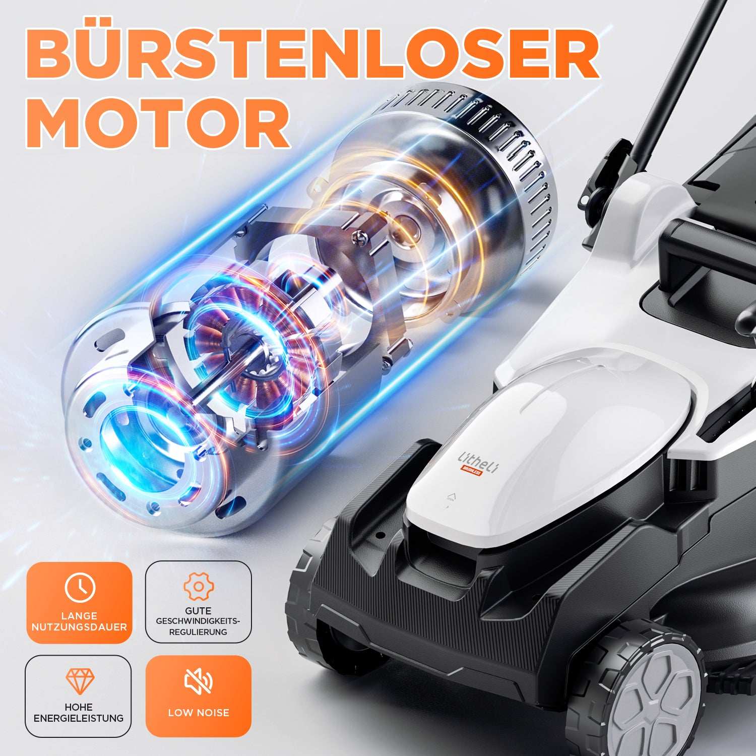 2025 Cortacésped inalámbrico U20 37 cm 2 × 20V con opciones de motor brushless o con escobillas y baterías de 4.0 Ah