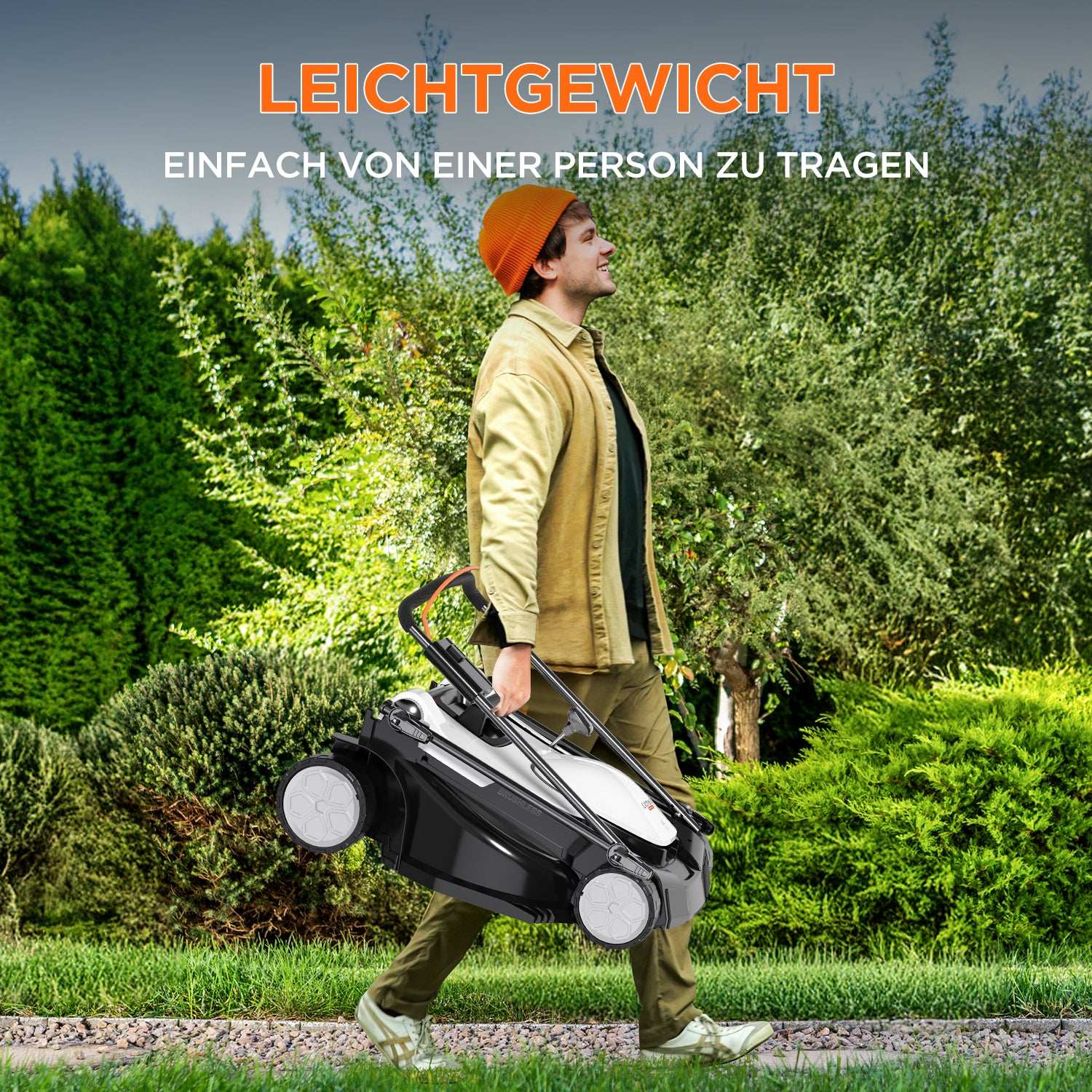 2025 Cortacésped inalámbrico U20 43 cm brushless | Incluye 2 × 4.0 Ah y 2 × 4.0 Ah SE baterías | Corte fácil hasta 1000 m²