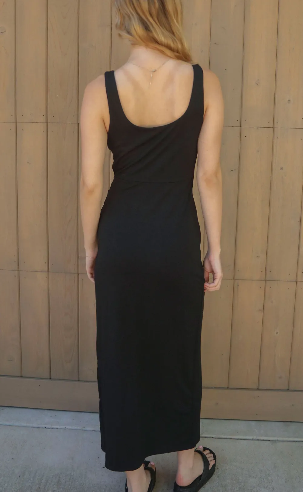 Side Slit Sleeveless Maxi Dress