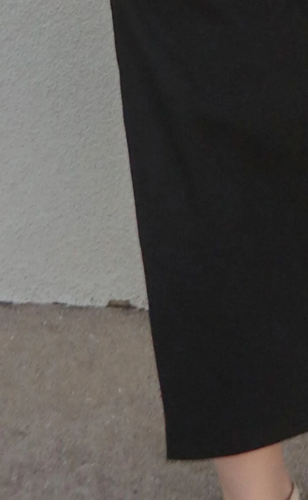 Black Strapless Asymmetric Maxi Dress