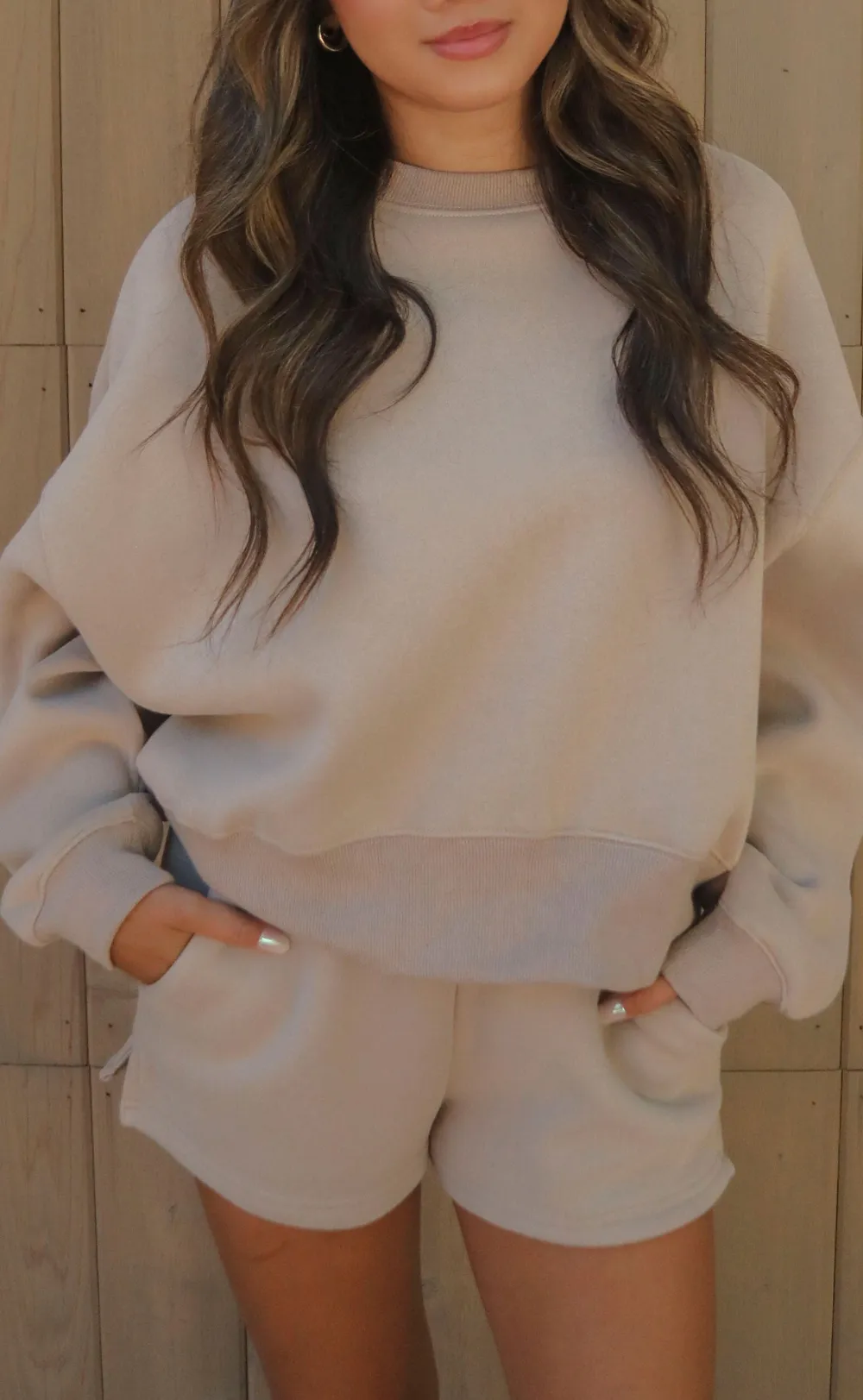 Oversized Sweater and Shorts Set