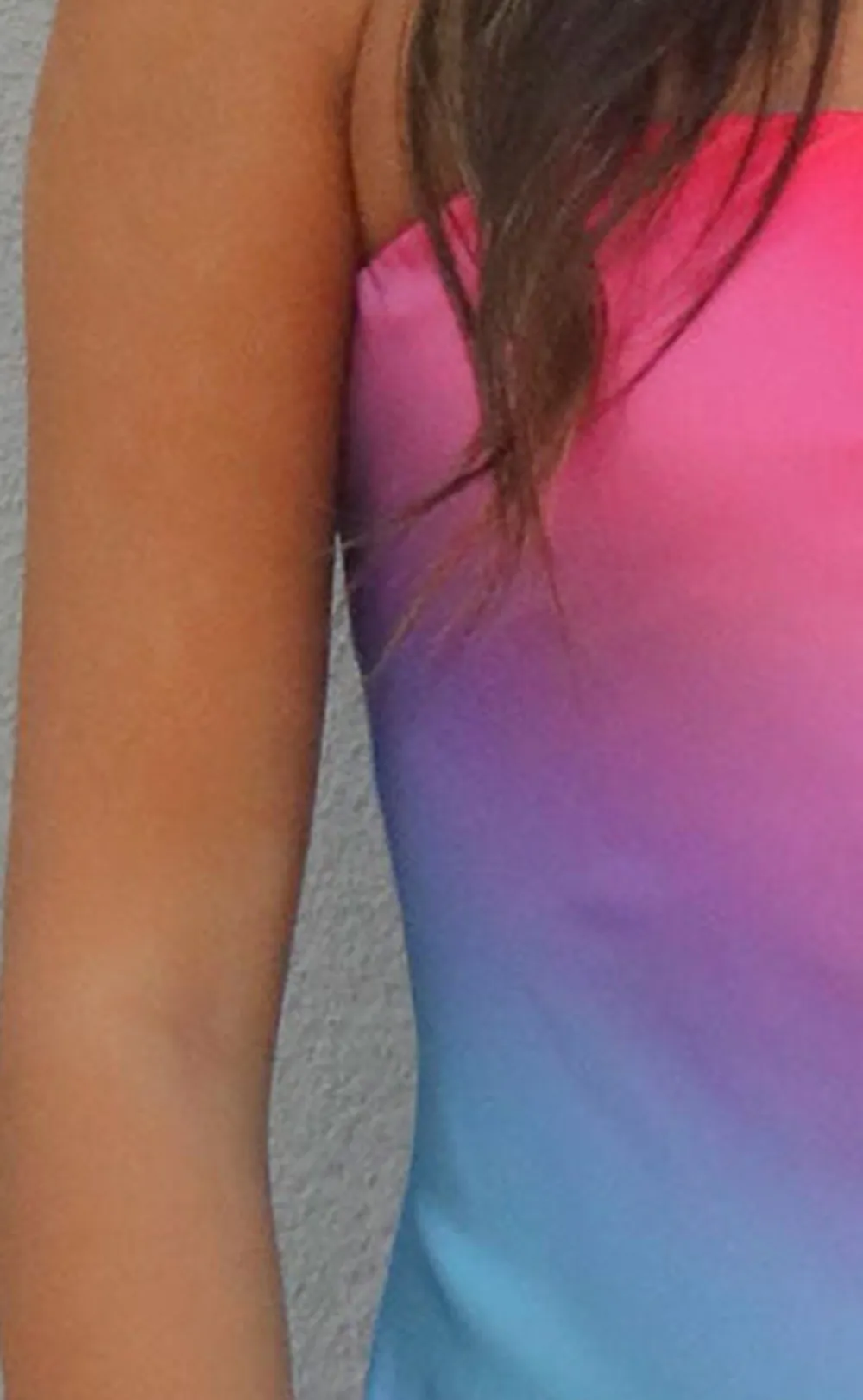 Ombre Strapless Maxi Dress